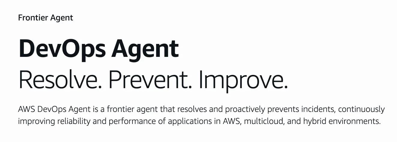 AWS DevOps Agent value proposition
