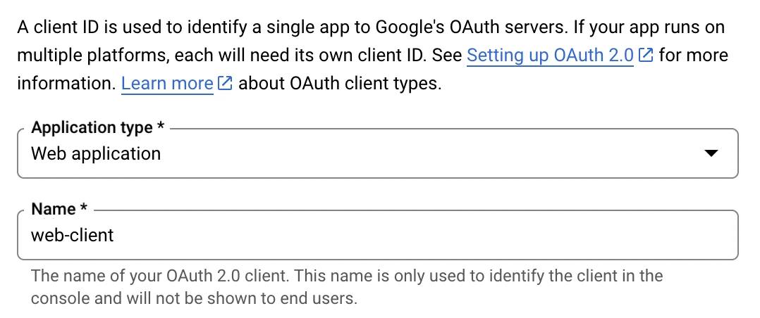 Creating a new client