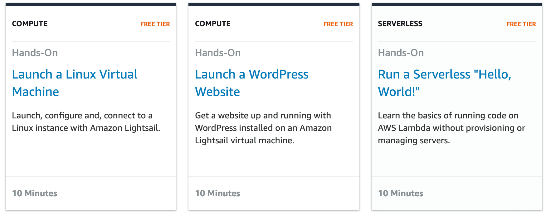 AWS Hands-on Tutorials