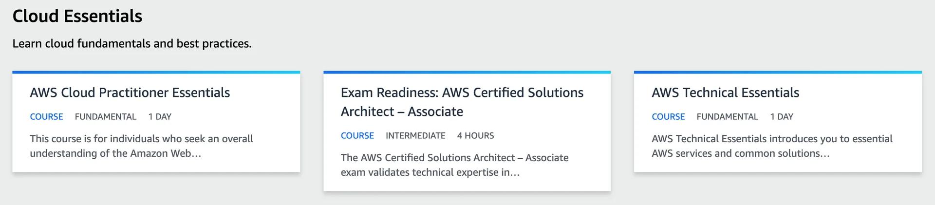 AWS Training Site