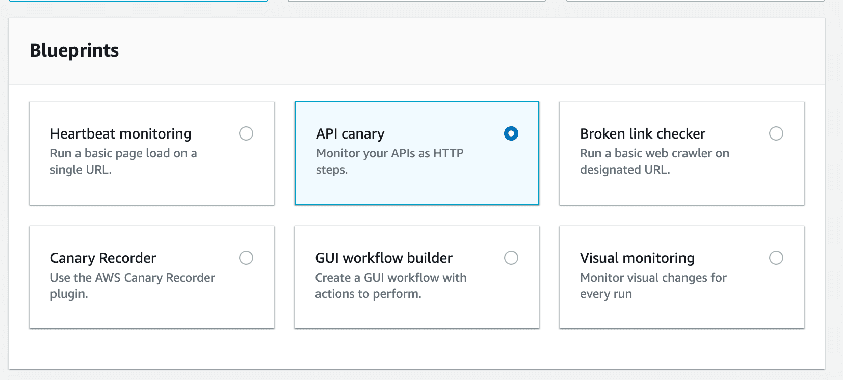 Synthetics API Canary