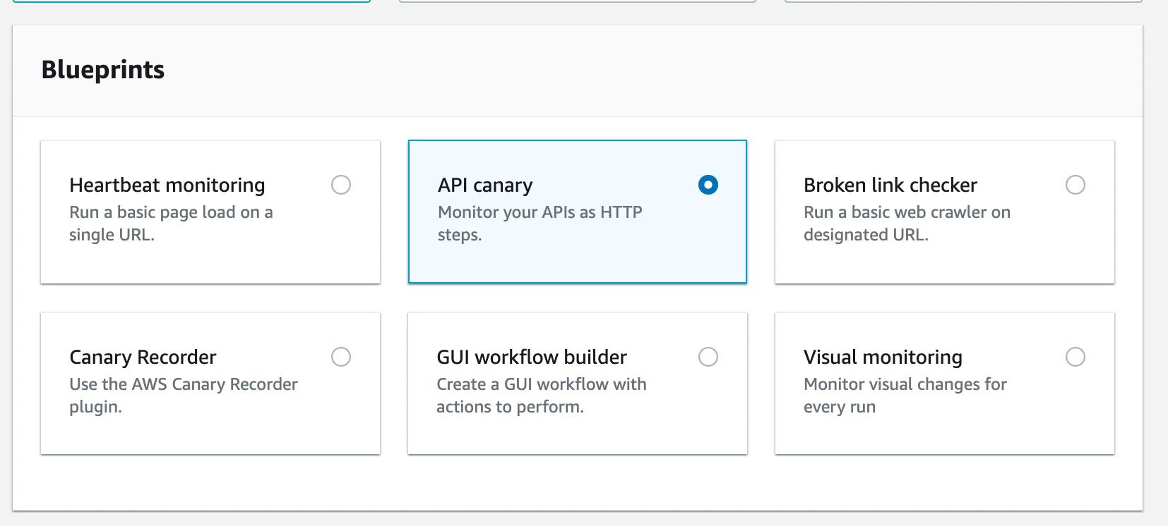 Synthetics API Canary