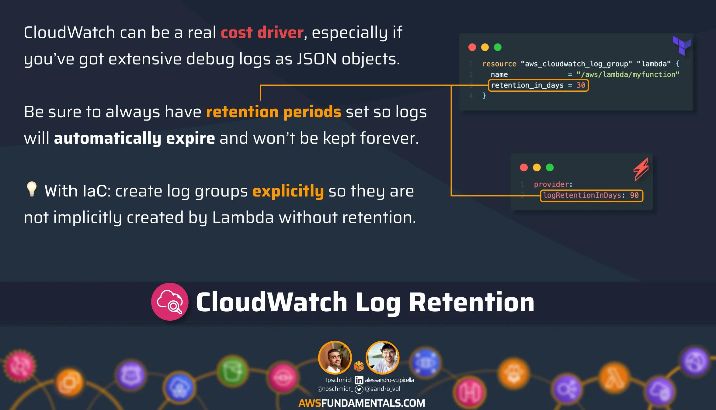 CloudWatch Log Retention