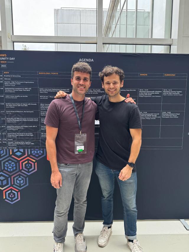 Tobi and Sandro — founders of AWS Fundamentals