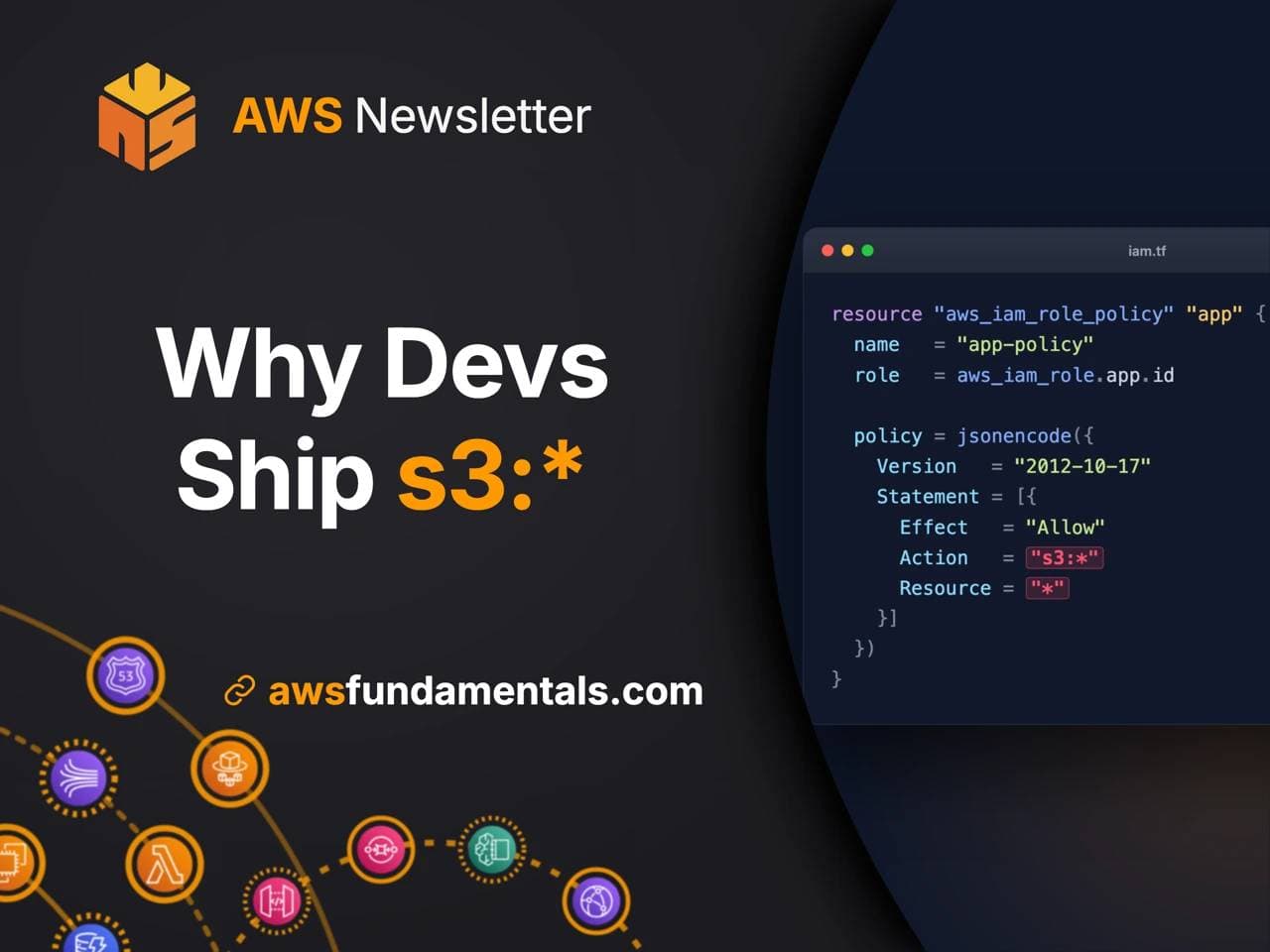 Why devs ship s3:* (and the fix)